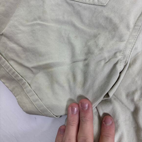 Vintage Disney Mickey Mouse Overalls Embroidered Main Street Disney 5T Tan Khaki - Picture 7 of 10